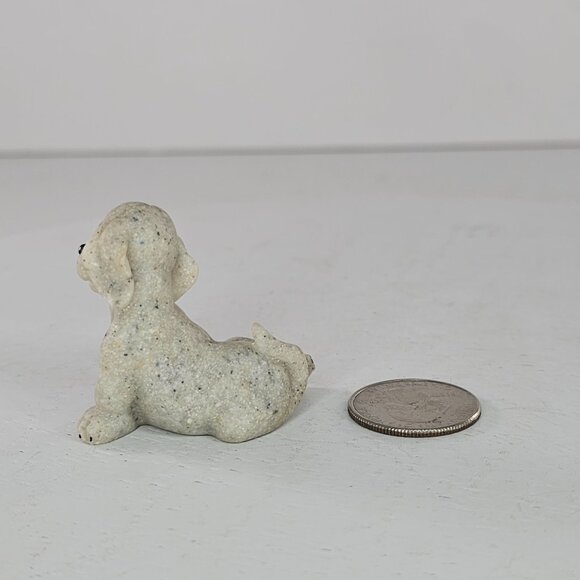 Quarry Critters Puppy Dog Miniature Figurine Second Nature Design - Picture 7 of 8